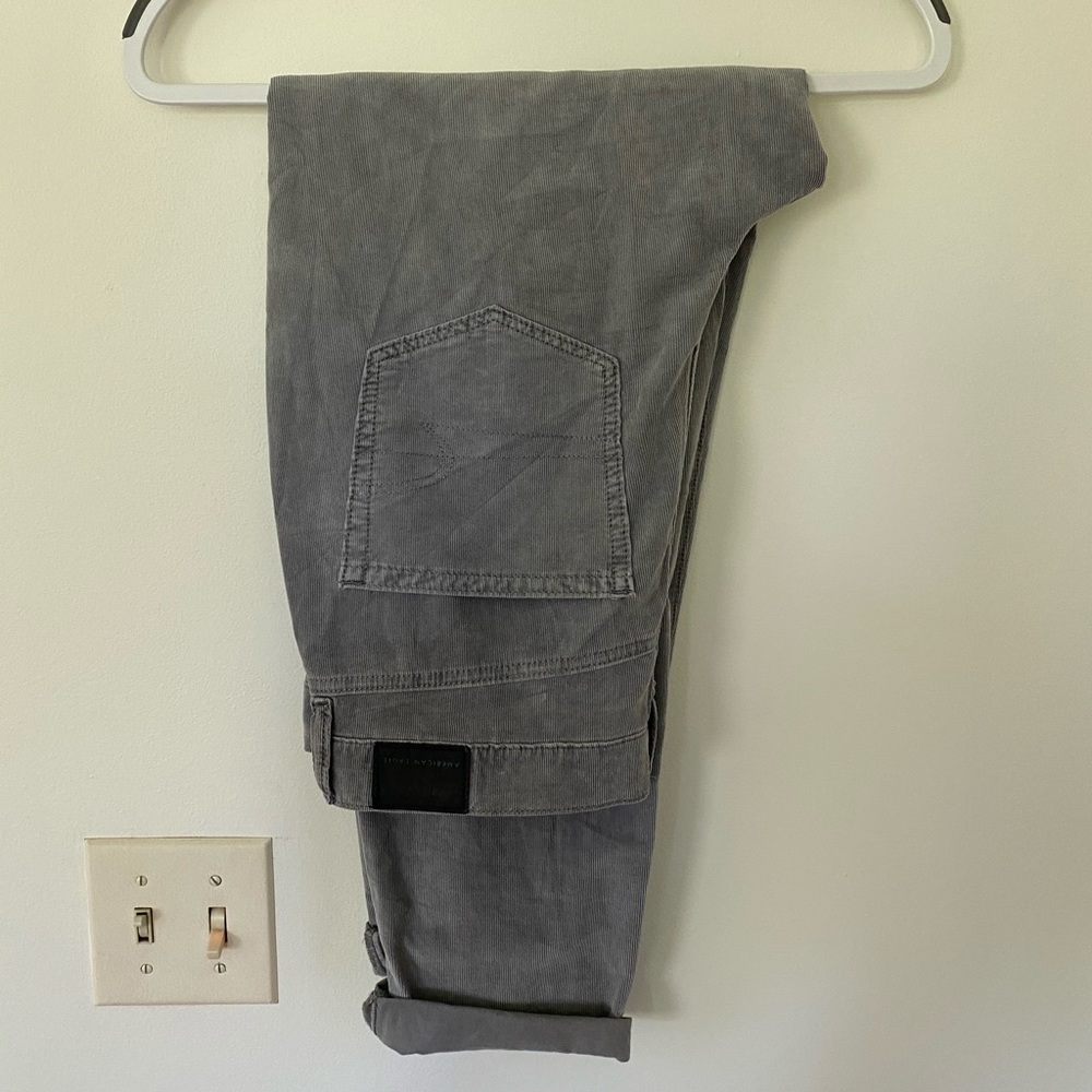NWT American Eagle Grey Corduroy Pants